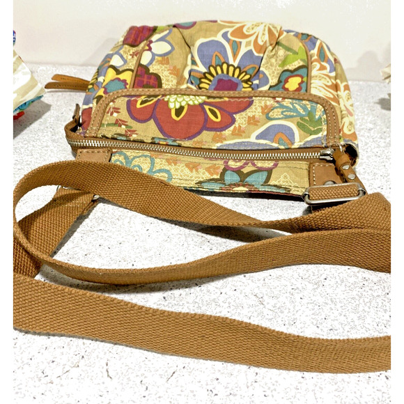 Vintage Fossil Crossbody Bag Boho Style Purse Canvas Multicolor Adjustable Strap - Picture 16 of 16